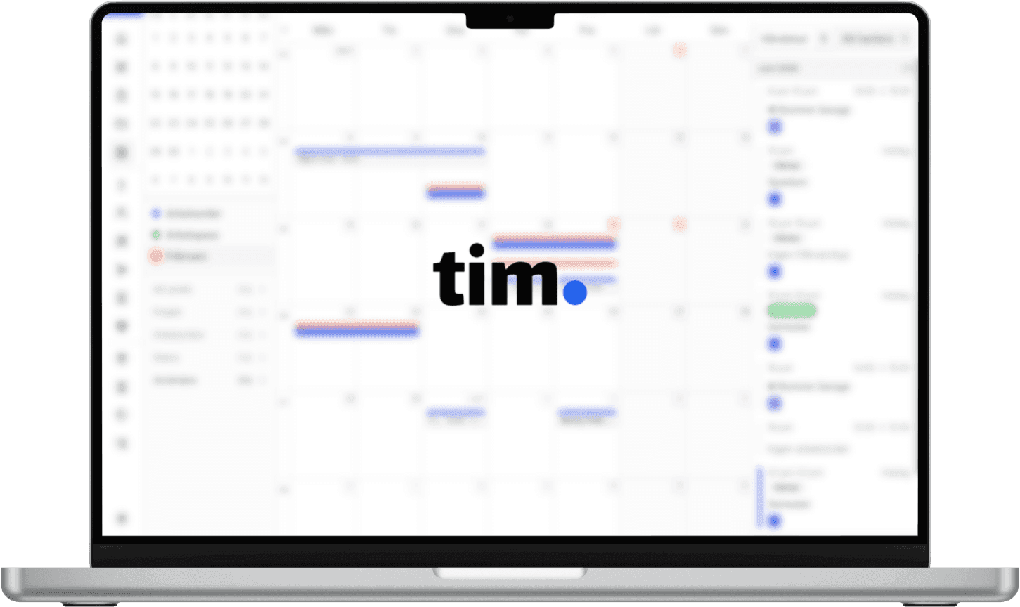 Timpunkt på laptop